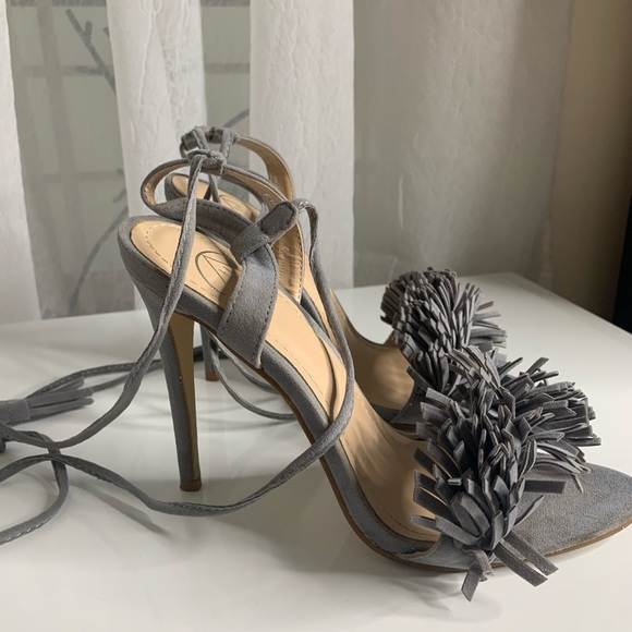 Missguided Fringe Gladiator Heels - Picture 2 of 5